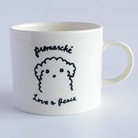 森修焼（しんしゅうやき） Premarche with Animals マルチマグカップ いぬ