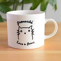 森修焼（しんしゅうやき） Premarche with Animals マルチマグカップ ねこ