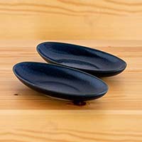 森修焼（しんしゅうやき） ひかりのうつわ（小）ギフトセット オリエンタルブルー×２