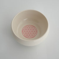 森修焼（しんしゅうやき） らくらくボウル フラワーオブライフ・ピンク/M