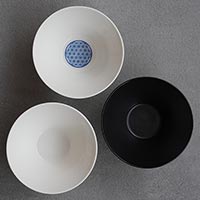 森修焼（しんしゅうやき） 茶碗 -凛- ホワイト