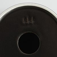 森修焼（しんしゅうやき） プレマルシェロゴ入り植木鉢 本体 マットブラック