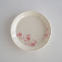 森修焼（しんしゅうやき） プレート Ｓサイズ さくら柄