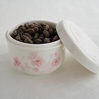 森修焼（しんしゅうやき） 保存容器 ミニ／さくら柄