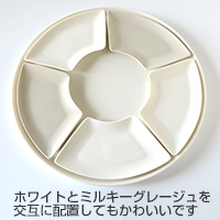 森修焼（しんしゅうやき） 扇形プレート5枚よりどりセット ＋プレマルシェ ピッツァ用ビックプレート
