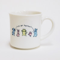 森修焼（しんしゅうやき） レッツゴーズ マグカップ W85×H90mm 容量：300ml（満水時）