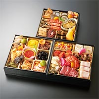 創健社のおせち 花蝶「国産素材」和洋三段重（40品・重あり） 3名様
