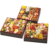 割烹料亭千賀 迎春おせち料理「天寿千」三段重60品 4〜5名様