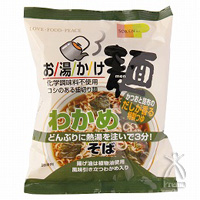 創健社 お湯かけ麺 わかめそば 72g