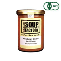 Smallest Soup Factory（スモーレストスープファクトリー）　オリーブオイルの風味が虜にする 聖書の地に伝わる有機レンズ豆スープ 400ml