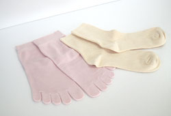 杉山ニット工業 ぐっすりソックス（寝るときセット）ピンク 22〜24.5cm