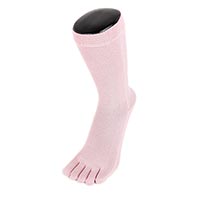 杉山ニット工業 EM5本指ソックス雅/クルー EM Five-toed Socks Crew ローズピンク/23-25cm