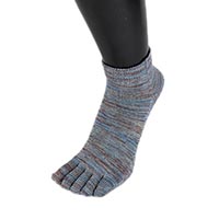 杉山ニット工業 EM5本指ソックス雅/スニーカー EM Five-toed Socks sneakers ターコイズ/25-27cm