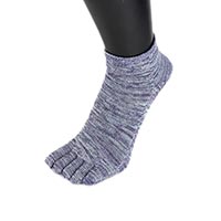 杉山ニット工業 EM5本指ソックス雅/スニーカー EM Five-toed Socks sneakers 桔梗/23-25cm