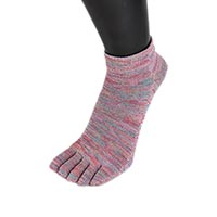 杉山ニット工業 EM5本指ソックス雅/スニーカー EM Five-toed Socks sneakers ラズベリー/23-25cm
