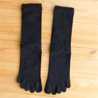 杉山ニット工業 EM5本指ソックス ブラック 22〜24cm