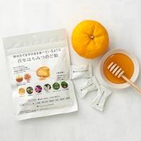たかくら新産業 だいじょうぶなもの 百年はちみつのど飴 レザーウッドハニー＋ハーブキャンディ ゆず味／51g