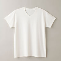 竹布-TAKEFU- アスリートTシャツ 男女兼用 オフホワイト/Sサイズ