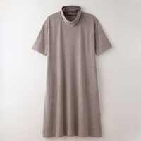 竹布-TAKEFU- 癒布（ゆふ） ワンピース ブラウン/M-L