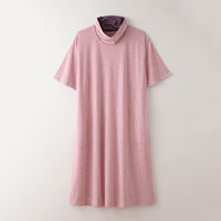 竹布-TAKEFU- 癒布（ゆふ） ワンピース ピンク/M-L