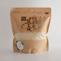 夢大地すみれ 竹炭米「夢大地」 福島県産コシヒカリ（特別栽培米） 白米／600g