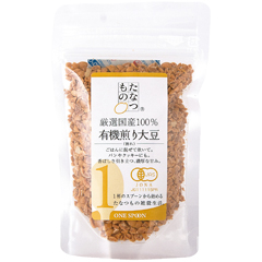 たなつもの国産有機煎り大豆（割れ） 160g