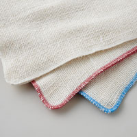 和紡布 ガラ紡の和紡布マルチクロス 生成／ブルー