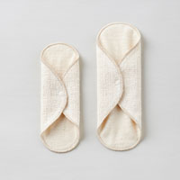 和紡布 手紡ぎの布ライナー 生成／大